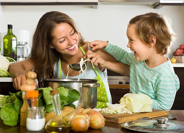 cocinar con tus niños